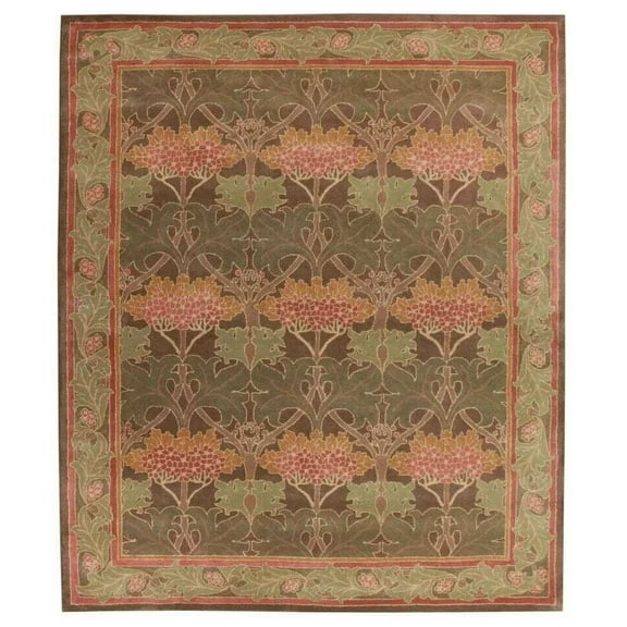 ALEF HOME Tufted Multicolor Art Deco Area Rug, 5' x 8', Quick Dry