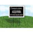 thumbnail image 1 of ALEJANDRA CONGRATULATIONS GRADUATE 18 in x 24 in Yard Sign Road Sign with Stand, 1 of 4