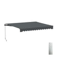 thumbnail image 1 of ALEKO 10' x 8' Grey Retractable Motorized Patio Awning Sunshade, 1 of 7