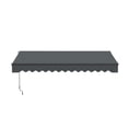thumbnail image 1 of ALEKO 10' x 8' Gray Manual Retractable Black Frame Patio Awning, 1 of 7