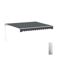thumbnail image 1 of ALEKO 12x10 ft Grey Motorized Retractable Patio Awning, 1 of 13