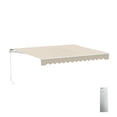 thumbnail image 1 of ALEKO 12x10 ft Ivory Motorized Retractable Patio Awning, 1 of 13