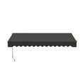 thumbnail image 1 of ALEKO 12' x 10' Manual Retractable Black Patio Awning Sunshade, 1 of 1
