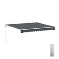 thumbnail image 1 of ALEKO 13 x 10 ft Grey Motorized Retractable Patio Awning, 1 of 15
