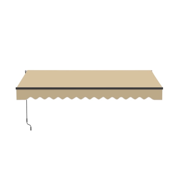 ALEKO 13' x 10' Manual Retractable Sand Patio Awning Sunshade