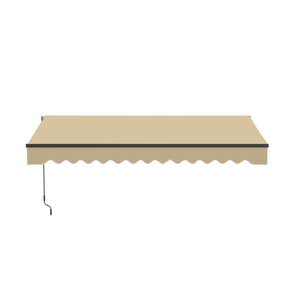 ALEKO 13' x 10' Manual Retractable Sand Patio Awning Sunshade
