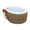 thumbnail image 1 of ALEKO 145 Gallon 2 Person Brown Oval Inflatable Jetted Hot Tub with Cover, 1 of 13