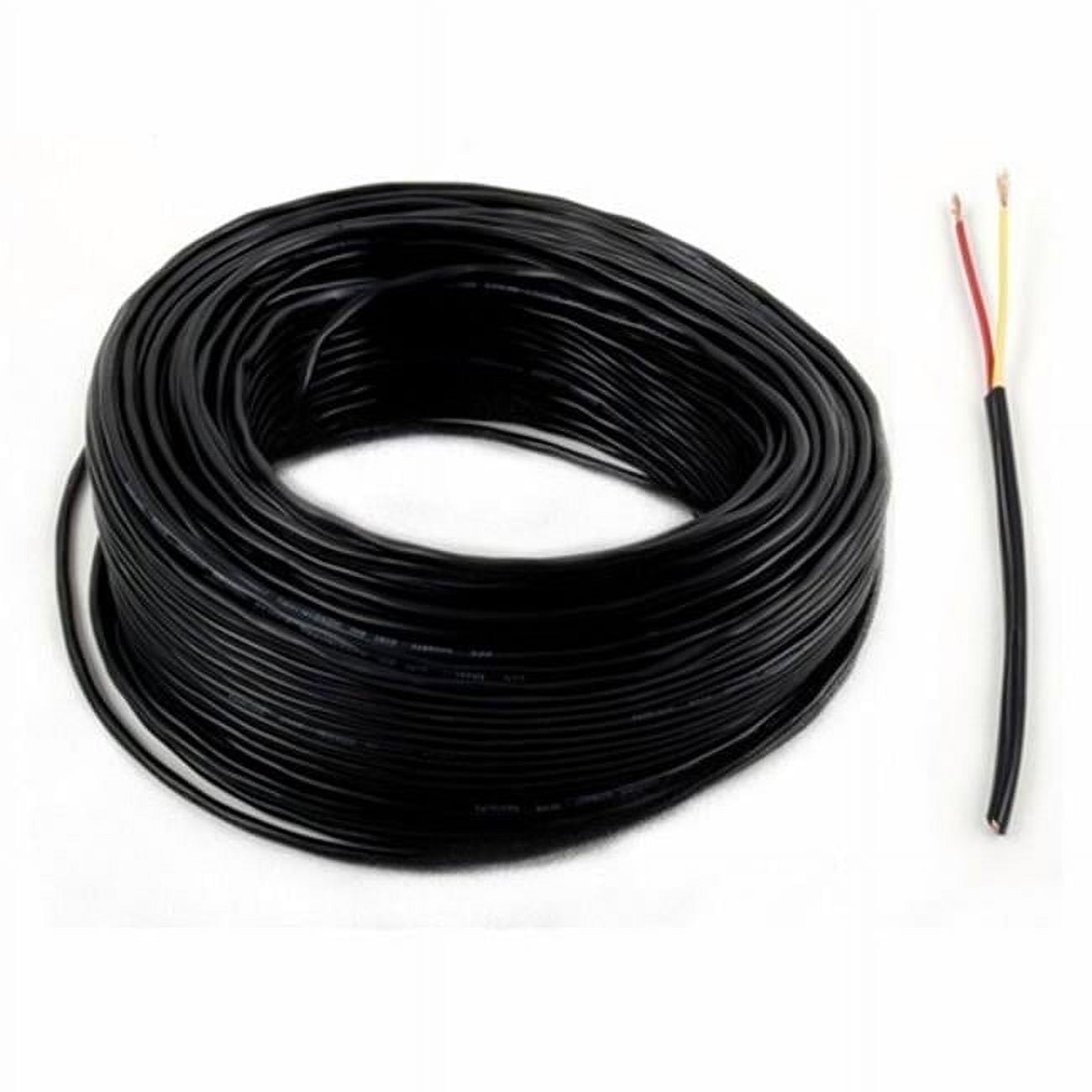 20 Ft Black PVC Insulated Electrical Wire Cable