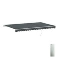 thumbnail image 1 of ALEKO 20 x 10 ft Grey Motorized Retractable Patio Awning, 1 of 1