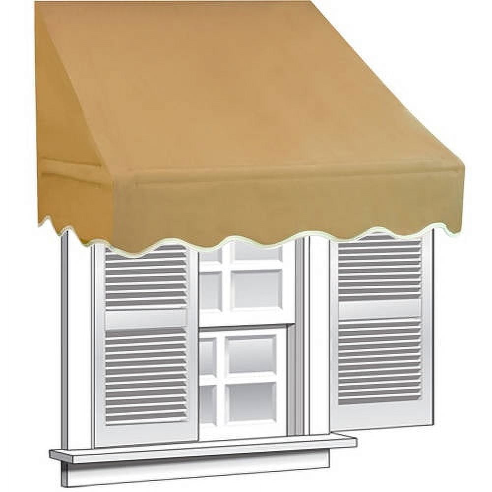 ALEKO 4' x 2' Window Awning Door Canopy, Sand Color