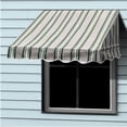 thumbnail image 1 of ALEKO 6 feet X 2 feet Window Awning Door Canopy Sun Rain Shade Shelter Multi-Striped Green, 1 of 5