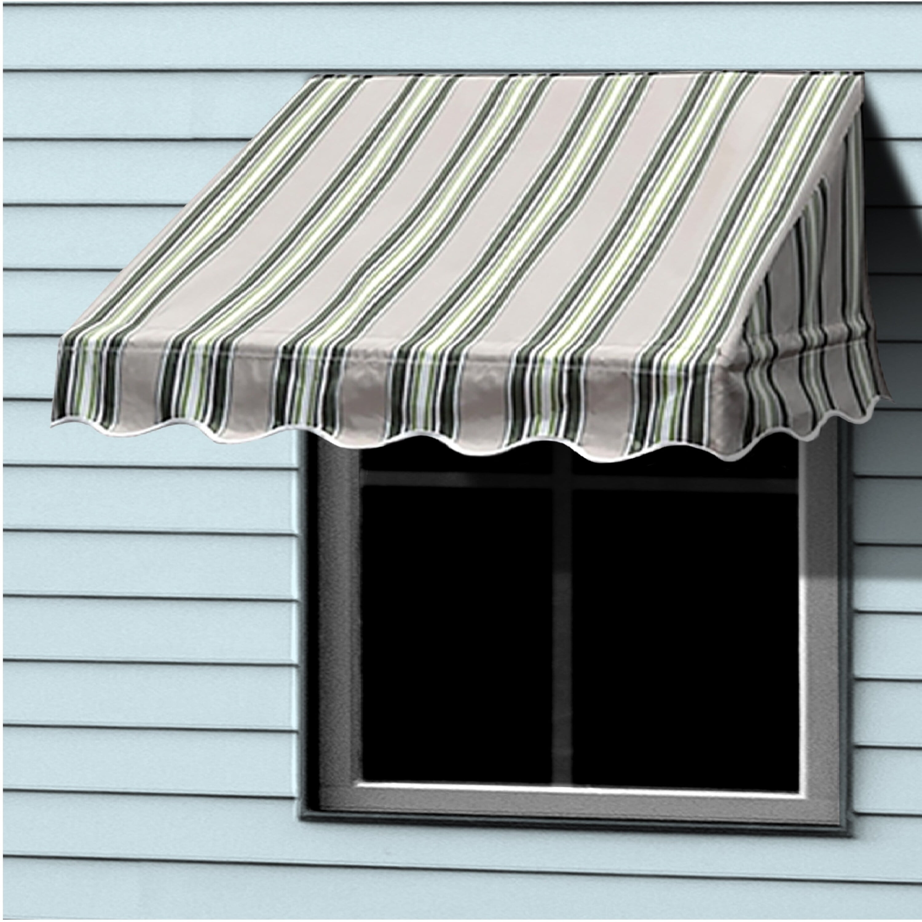 ALEKO 6 feet X 2 feet Window Awning Door Canopy Sun Rain Shade Shelter