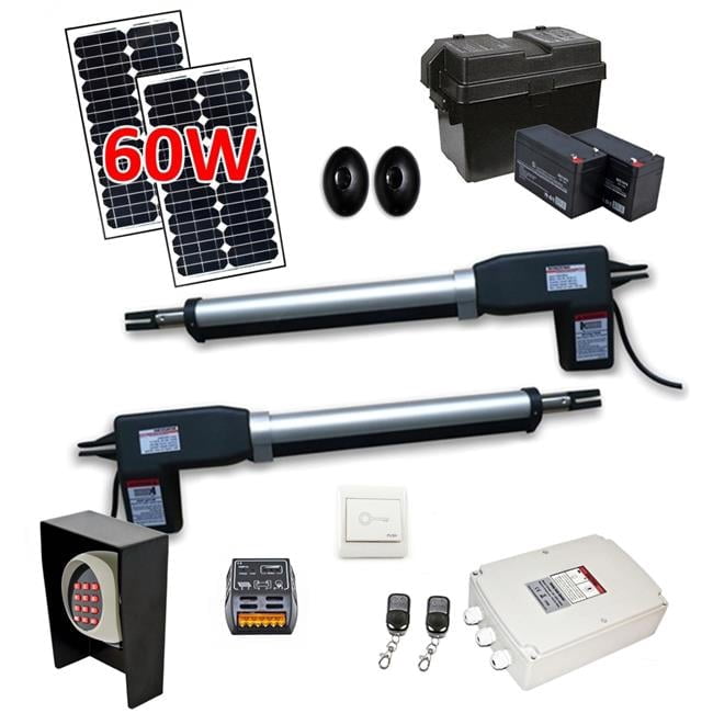 ALEKO AS1200FULL Full Kit Swing Gate Opener for Dual Swing Gates Up to ...