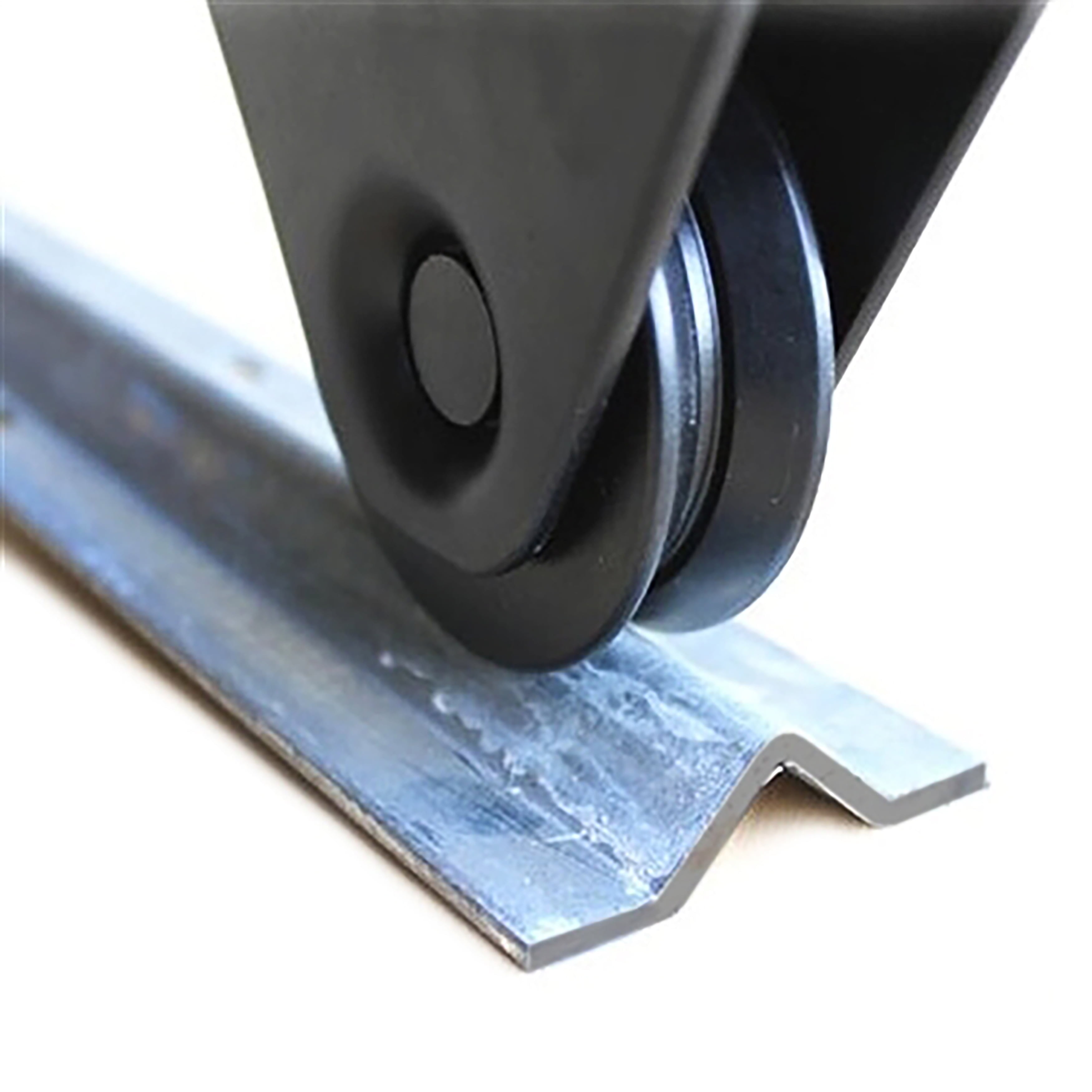 ALEKO Aluminum 18ft V-Tracks for Sliding Rolling Entrance Door, Rust ...