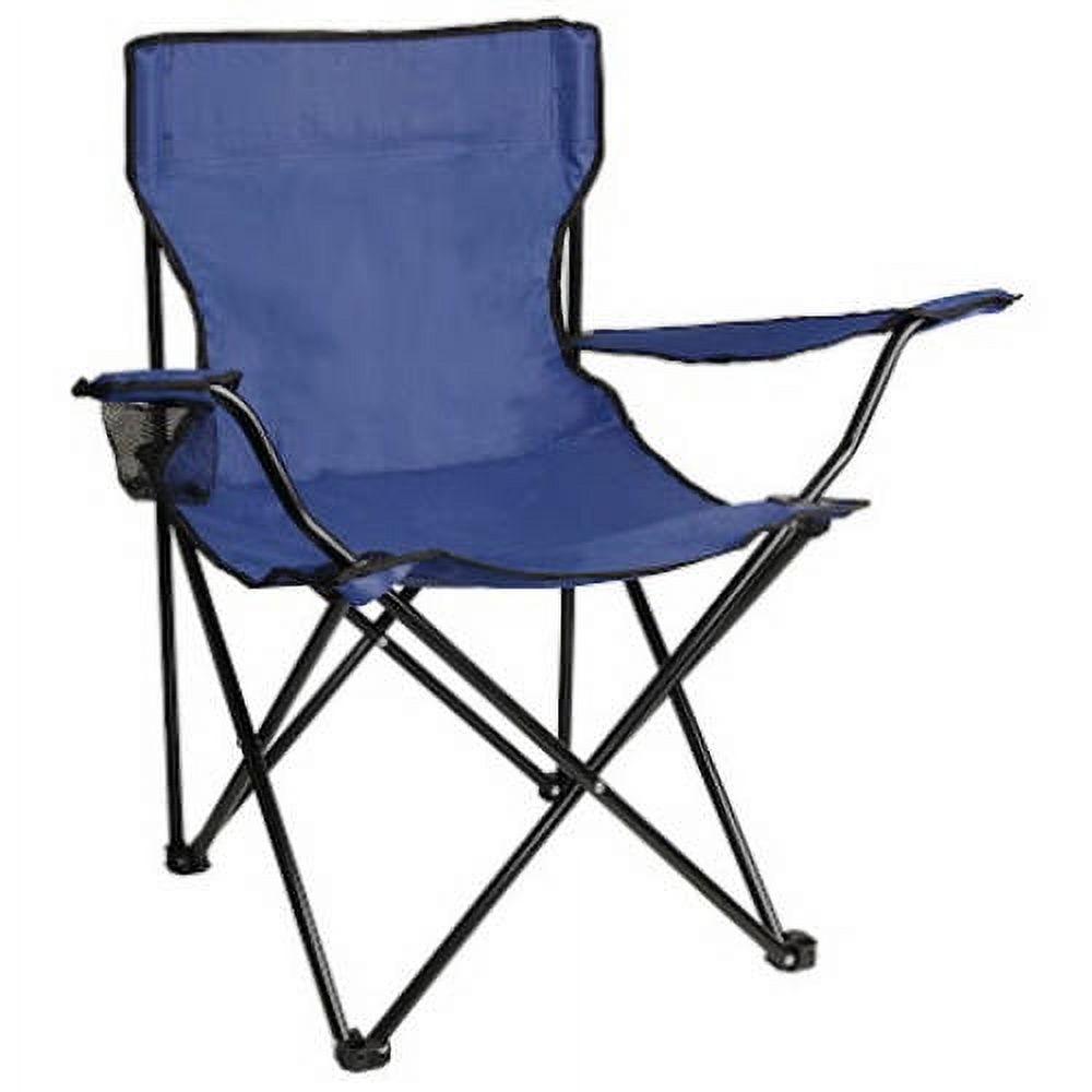 ALEKO BC01 Foldable Camping Hiking Beach Chair Outdoor Picnic Lounge Patio Lawn Garden Chair, Dark Blue - image 1 of 2