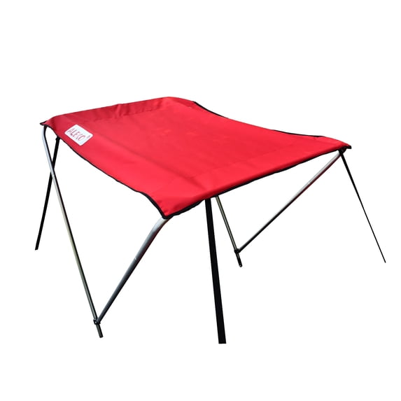 ALEKO BSTENT320R Summer Canopy Boat Tent Sun Shelter Sunshade for Inflatable Boats, Red