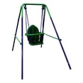 thumbnail image 1 of ALEKO BSW02 Portable Folding Toddler Baby Swing Chair - Blue and Green, 1 of 7
