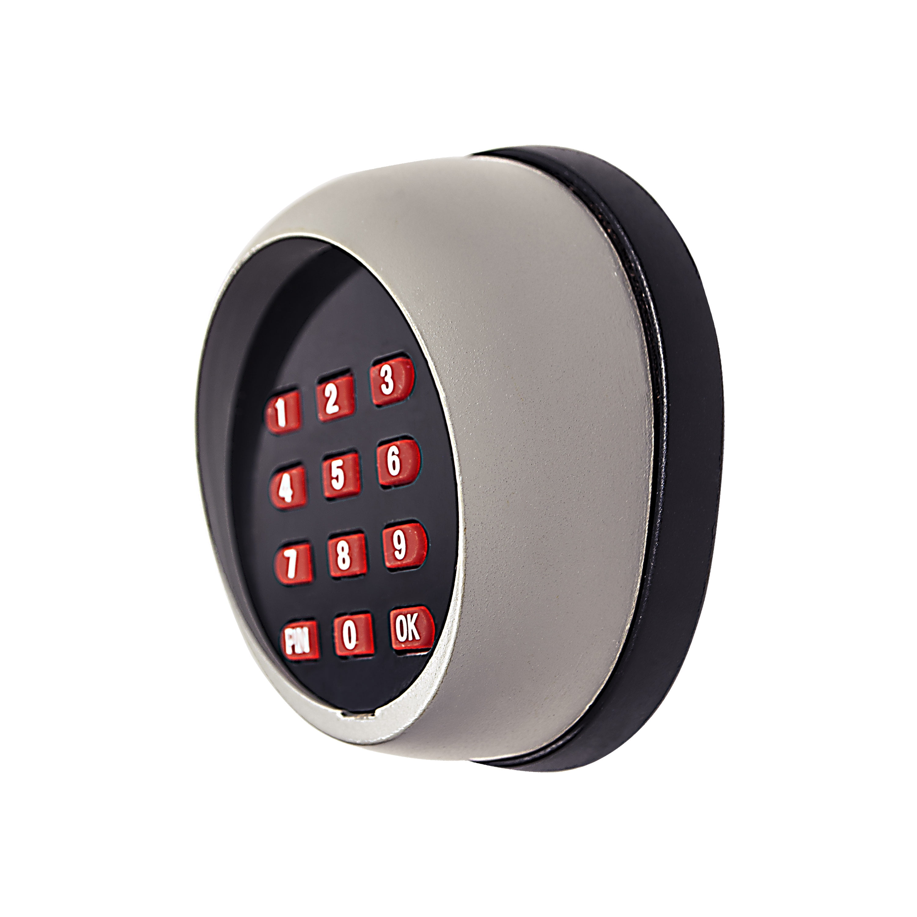 Compact Black and Red Wireless Gate Keypad