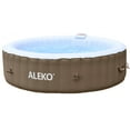 thumbnail image 1 of ALEKO Bubble Jet Inflatable Outdoor Hot Tub Spa for 6, Brown, 1 of 10