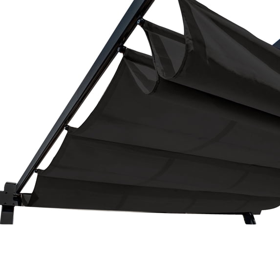 ALEKO Canopy Fabric Replacement for Pergola 13 x 10 feet Black Color