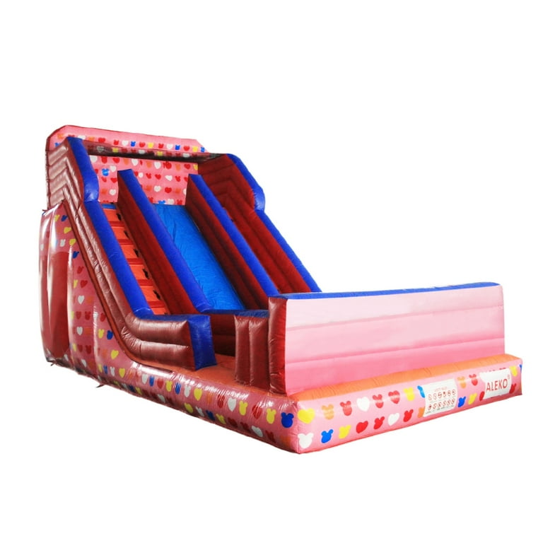 Aleko commercial grade outdoor inflatable bounce hotsell house water slide with pool and blower