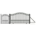 thumbnail image 1 of ALEKO Garden Steel Single Sliding 18' Driveway Gate St. Louis Style with Pedestrian Gate, 1 of 12