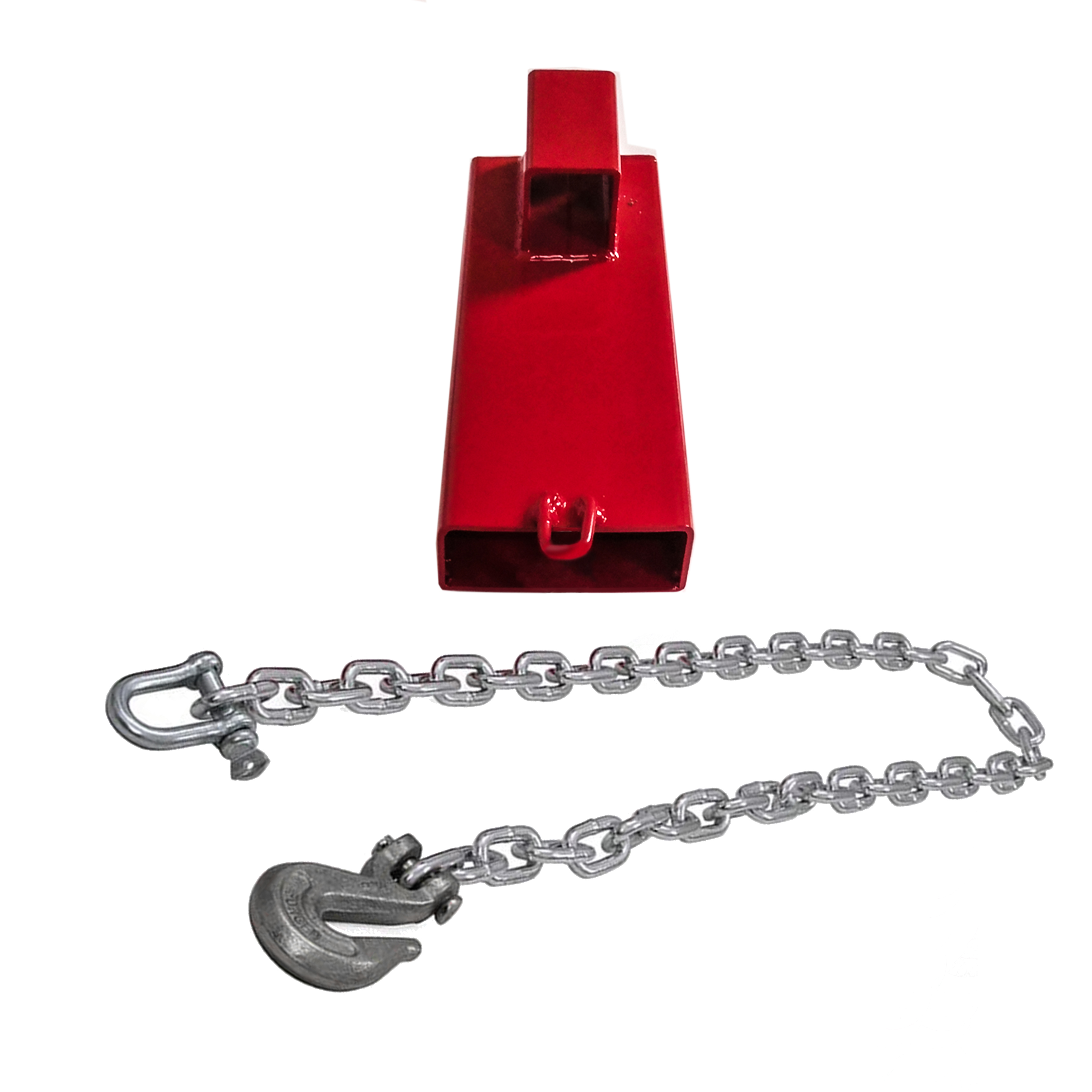 ALEKO FTRH2T Clamp on Forklift Hitch Receiver Towing Adapter with Chain