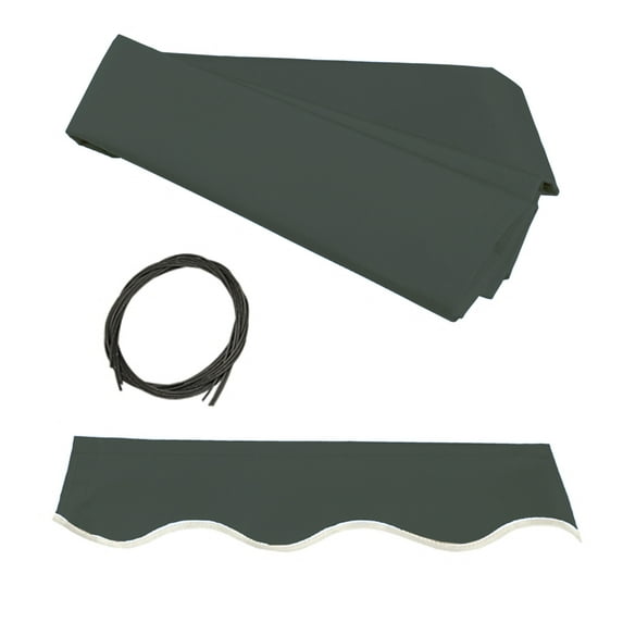 ALEKO Fabric Replacement for 20 x 10 feet Retractable Patio Awning Green