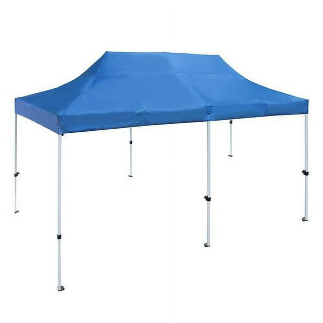 ALEKO GZF10X20BL 10x20 Feet Gazebo Tent 420D Oxford Canopy Party Tent, Blue Color
