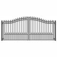thumbnail image 1 of ALEKO Garden Prague Style 18 feet Steel Dual Swing Driveway Gate Black, 1 of 9