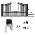 thumbnail image 1 of ALEKO Garden Yard Steel Single Sliding 16 ft Gate Prague Style with Gate Opener, 1 of 17