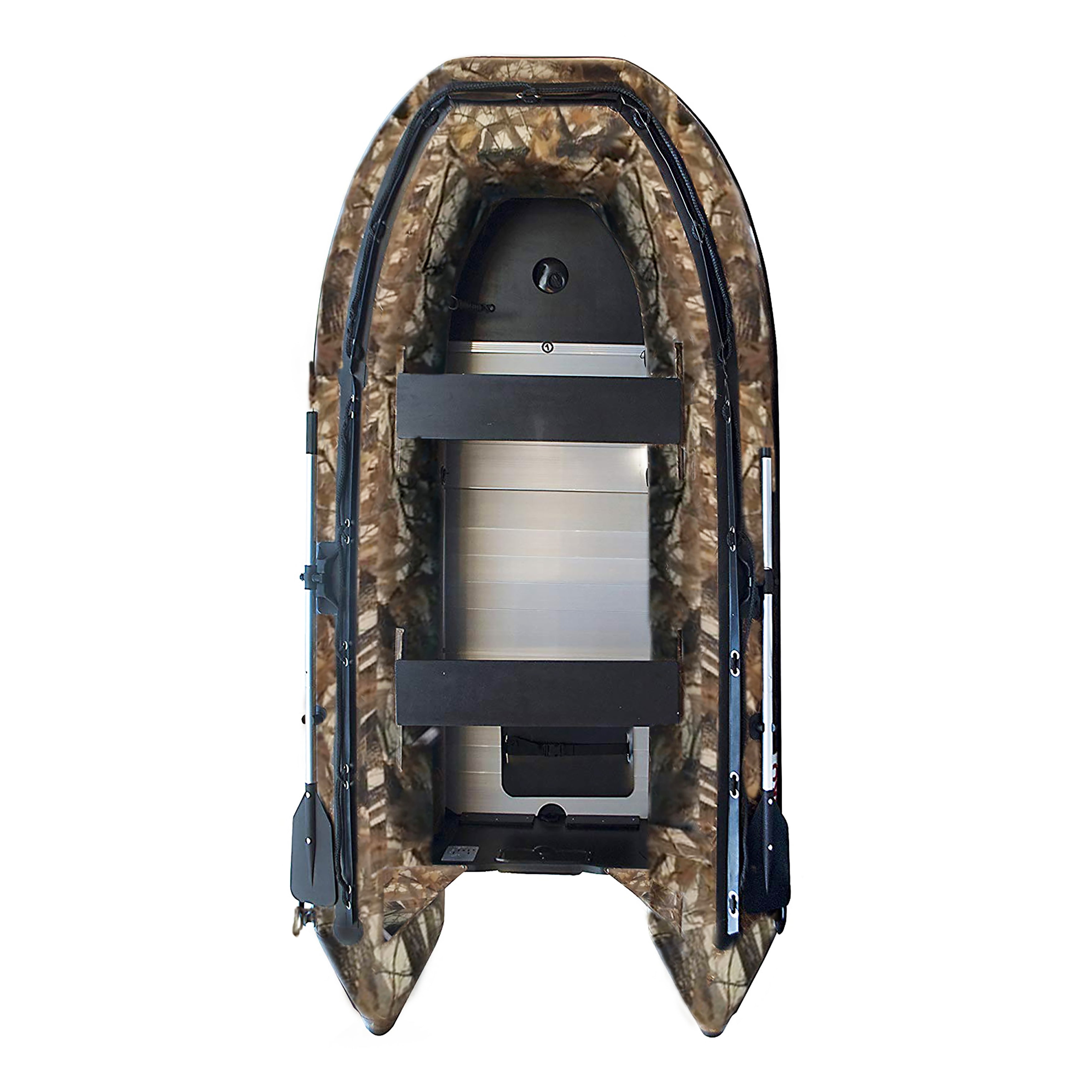 ALEKO Inflatable Boat Aluminum Floor 10.5 Feet Hunter Color