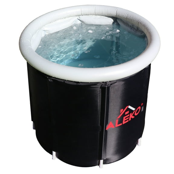 ALEKO Inflatable Cold Ice Plunge Portable Bath Tub with Cover