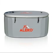 ALEKO Gray Double Mesh, Drop-Stitch PVC Fabric Cold Bathtub, 59.1 x 31.5 in, 182 Gal, 1 Piece