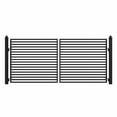 thumbnail image 1 of ALEKO Milan Style Dual Swing Galvanized Steel Driveway Gate 12 feet Black, 1 of 11