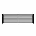 thumbnail image 1 of ALEKO Milan Style Dual Swing Galvanized Steel Driveway Gate 18 feet Black, 1 of 12
