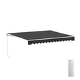 thumbnail image 1 of ALEKO 10 x 8 ft Black Motorized Retractable Patio Awning, 1 of 12