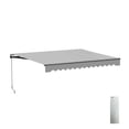 thumbnail image 1 of ALEKO Motorized Retractable 13 x 10 ft Home Patio Canopy Awning Silver Grey, 1 of 7