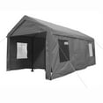 thumbnail image 1 of ALEKO Outdoor 10 x 20 ft Gray Gazebo Carport Canopy Tent Sidewalls and Windows, 1 of 10