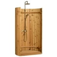 thumbnail image 1 of ALEKO Outdoor Ellipse Backyard Beach Pool Shower Rustic Cedar, 1 of 12