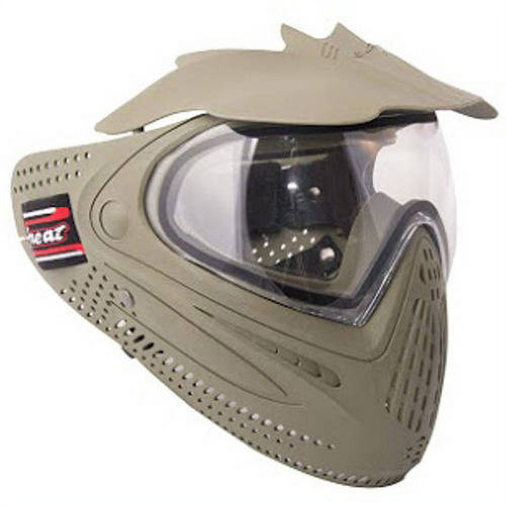 ALEKO PBSRDLM06OL Anti Fog Paintball Face Mask with Visor Full Coverage