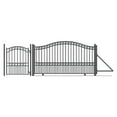 thumbnail image 1 of ALEKO Paris Style Steel Sliding Driveway Gate 18 feet with Pedestrian Gate, 1 of 15