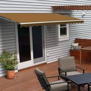 ALEKO Retractable 12 x 10 feet Awning Home Patio Canopy Sand