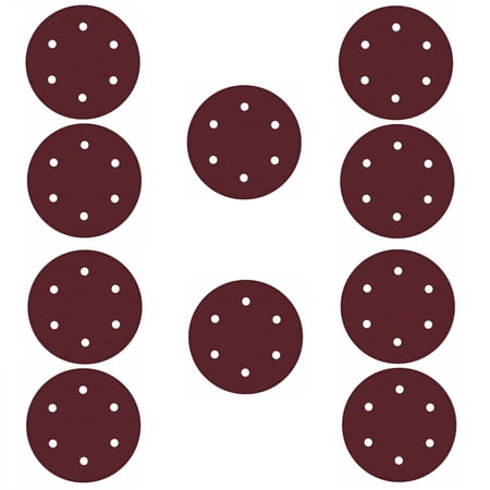 ALEKO Sand Paper Disc 180 Grit 8-7/8" Diameter with Holes for Drywall Sander
