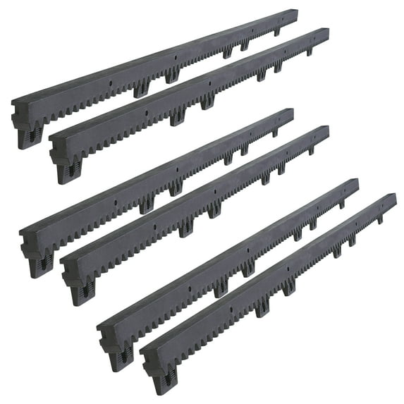 ALEKO Set of 6 Fiberglass Reinforced Nylon Gear Rack for Gate Opener