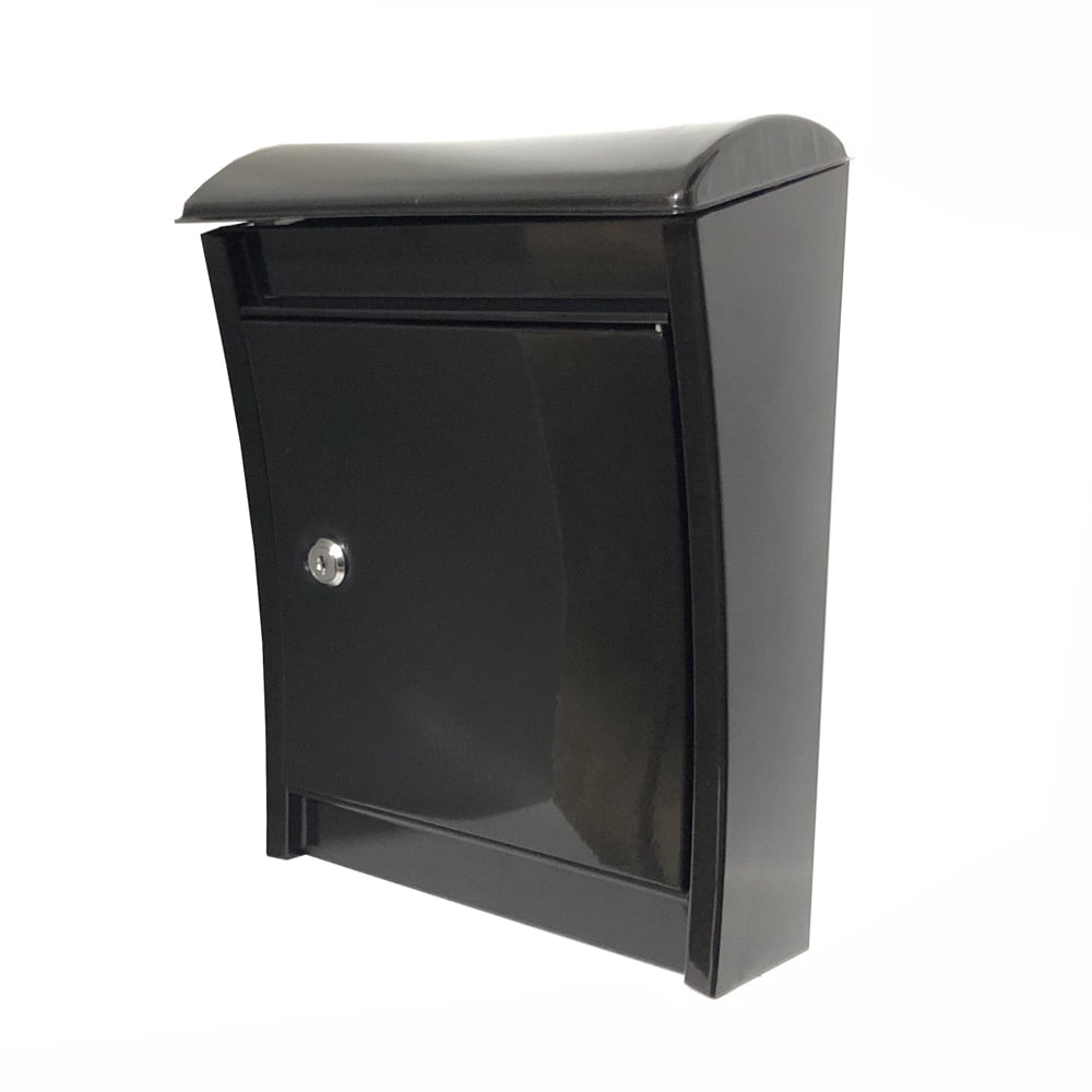 ALEKO Sleek Galvanized Steel Wall Mounted Mail Drop Box with Lock and