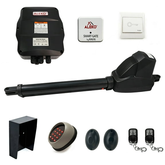 ALEKO Smart Accessories Kit Swing Gate Opener for Single Gate up to 18 ft 660 lb