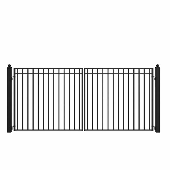 ALEKO Steel Dual Swing Driveway Gate Madrid Style 14 x 6 feet