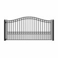 thumbnail image 1 of ALEKO Steel Single Swing 12 x 6 feet Black Driveway Gate Paris Style, 1 of 9