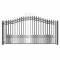thumbnail image 1 of ALEKO Steel Single Swing 12 x 6 ft Black Driveway Gate Prague Style, 1 of 13